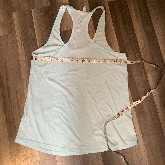 Tech Styles Sportswear Tank Top Women's Size Large Cotton Blend Racer Back Mint - Picture 7 of 7
